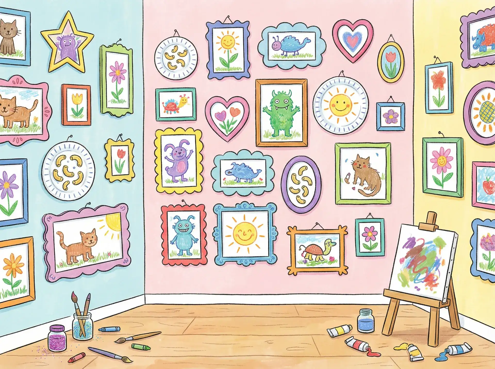 小朋友的彩色画作 - 北条香理 创意展示